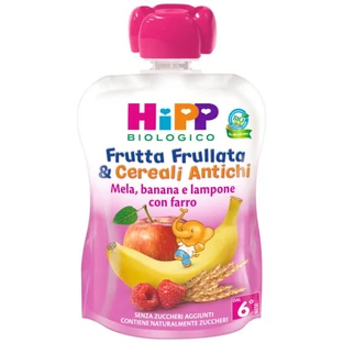 HiPP Frucht Apfel-Banane-Himbeere mit Dinkel Bio 90g