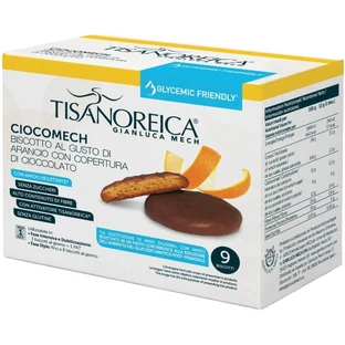 CIOCOMECH Oranje Glycemisch Vriendelijke TISANOREICA 9 Koekjes
