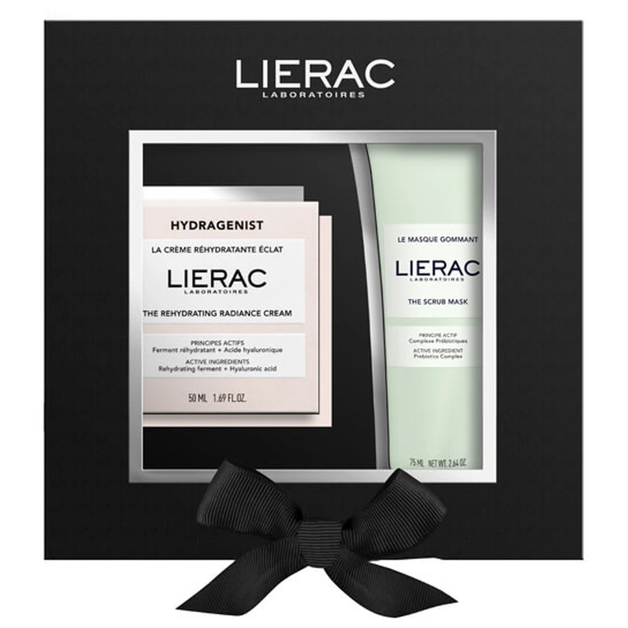 Lierac Hydragenist - Coffret Crème Réhydratante Illuminante 50ml + Masque Exfoliant 75ml