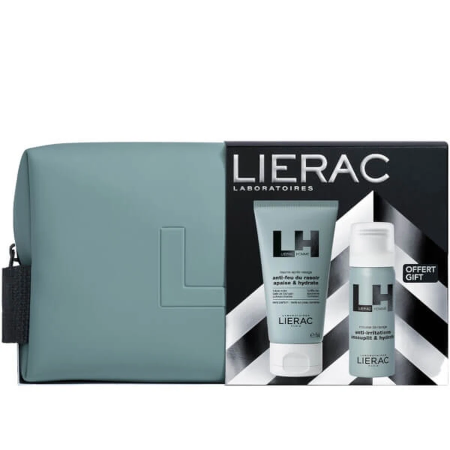 Lierac kerstset voor mannen after shave en schuim