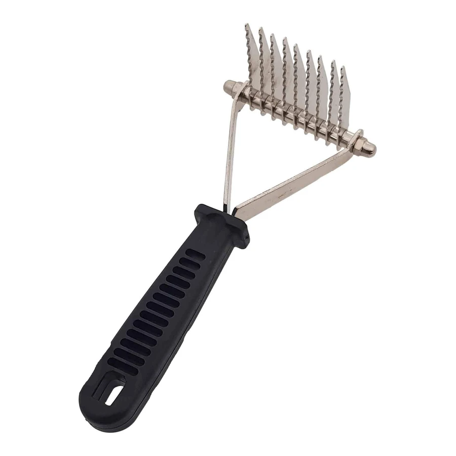 OUTILS-2-PEIGNE DE TOILETTAGE PEIGNE DISSOLVANT LES NŒUDS 9 LAMES VERTICALES