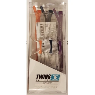 Twins Zilveren Drievoudig Voorbereide Leesbril +1,00 Dioptrie