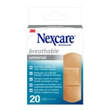 Universele ademende 25x72mm Nexcare 3M 20 pleisters