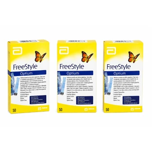  Abbott FreeStyle Optium, 3 x 50 tiras reactivas