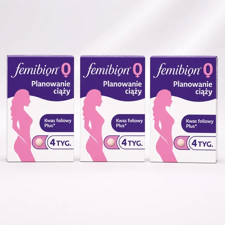 Femibion 0 Zwangerschapsplanning, Foliumzuur Plus, 3x28 tabletten, Procter & Gamble