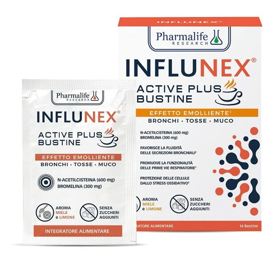 Influnex Active Plus Emollient 14 sachets.