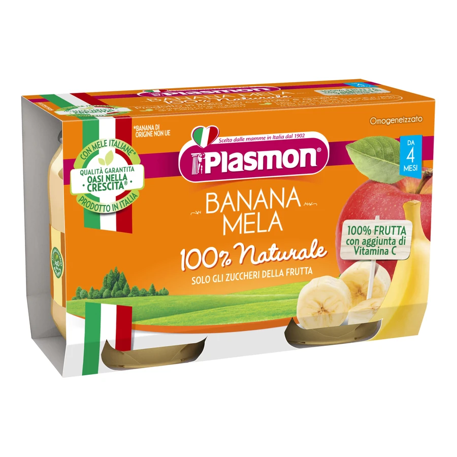 OMO PL.Banana-Apple 2x104g