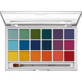 Kryolan Lidschatten-Vielfalt Lidschatten-Palette 18 Farben V2 20g