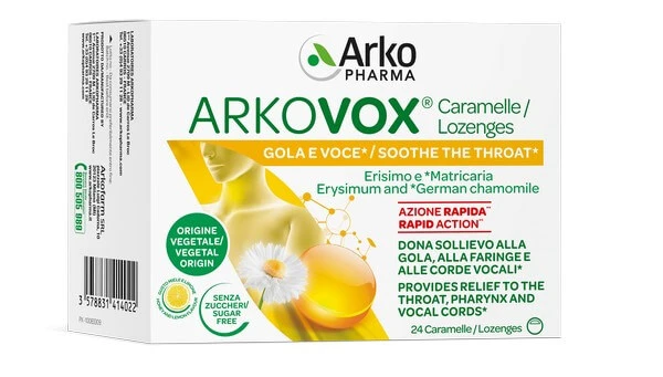 ARKOVOX 24 Suikervrije Honing Citroen zuigtabletten