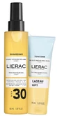 LIERAC SET ZIJDEACHTIGE OLIE SPF30