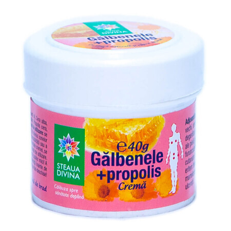 Crema de gălbenele cu propolis, 40g, Steaua Divina