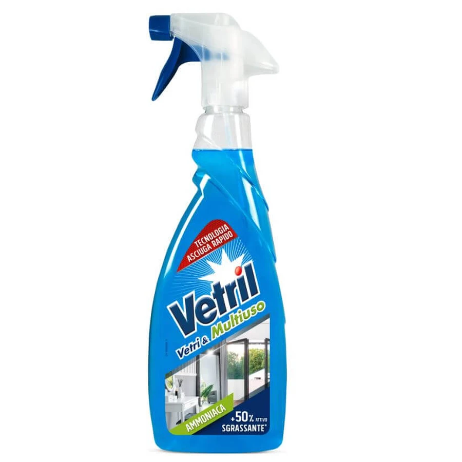 VETRIL GLASREINIGER UND MEHRZWECK-AMMONIAK 650 ML