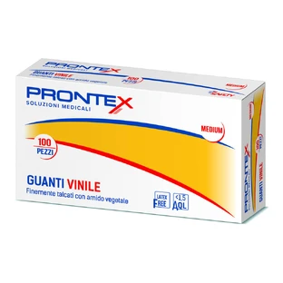 PRONTEX Guantes de vinilo M 100pcs