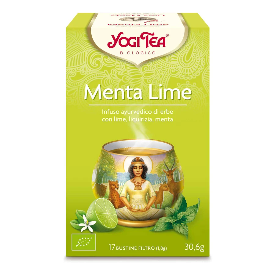 YOGI TEA ECOLÓGICO DE MENTA Y LIMA