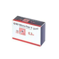 Insulinespuiten 0,3ml Demi 30g 30 stuks BD MicroFine