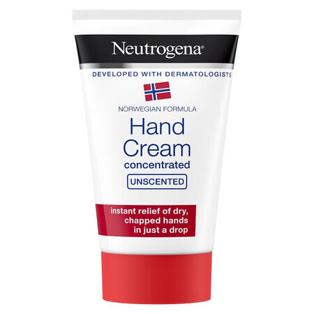 Geconcentreerde, geurvrije handcrème voor extreem droge of gebarsten huid, 75 ml, Neutrogena