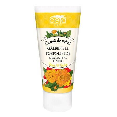 Handcrème met goudsbloemextract en fosfolipiden, 50 ml, Ceta Sibiu