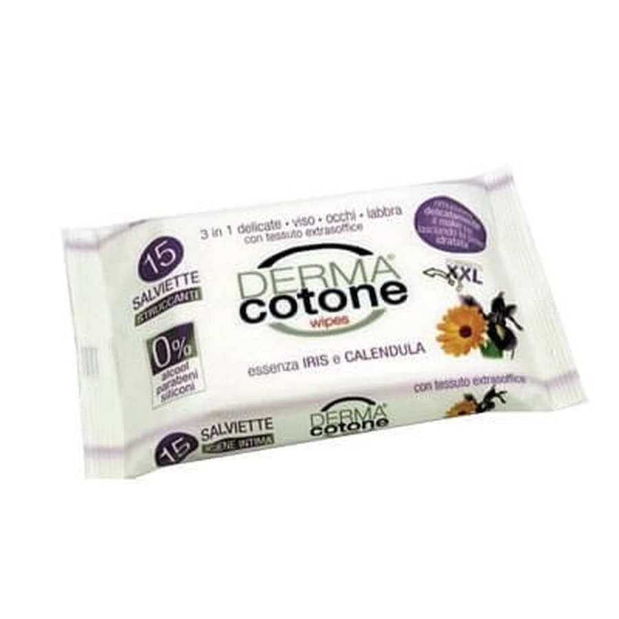 Toallitas Desmaquillantes Dermacotton 15 Piezas