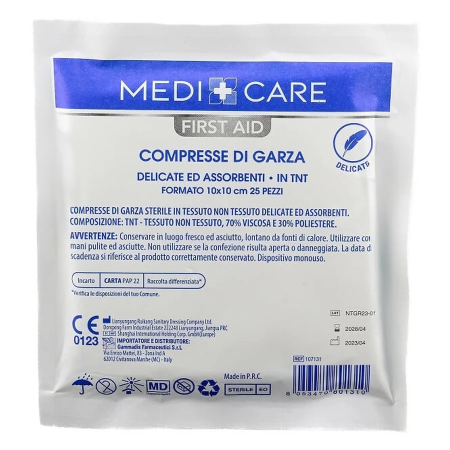 MEDICARE MULLBINDEN 10X10 25 STÜCK