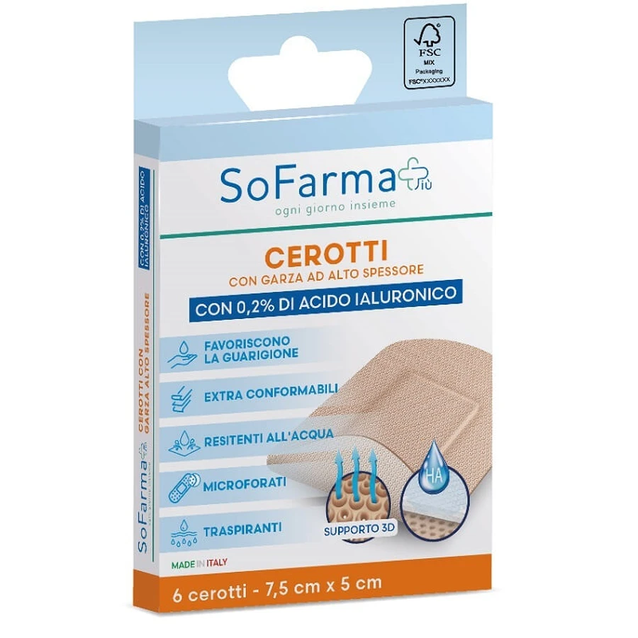 SF+ CEARĂ PENTRU CICATRICI 7.5X5 6PCS.