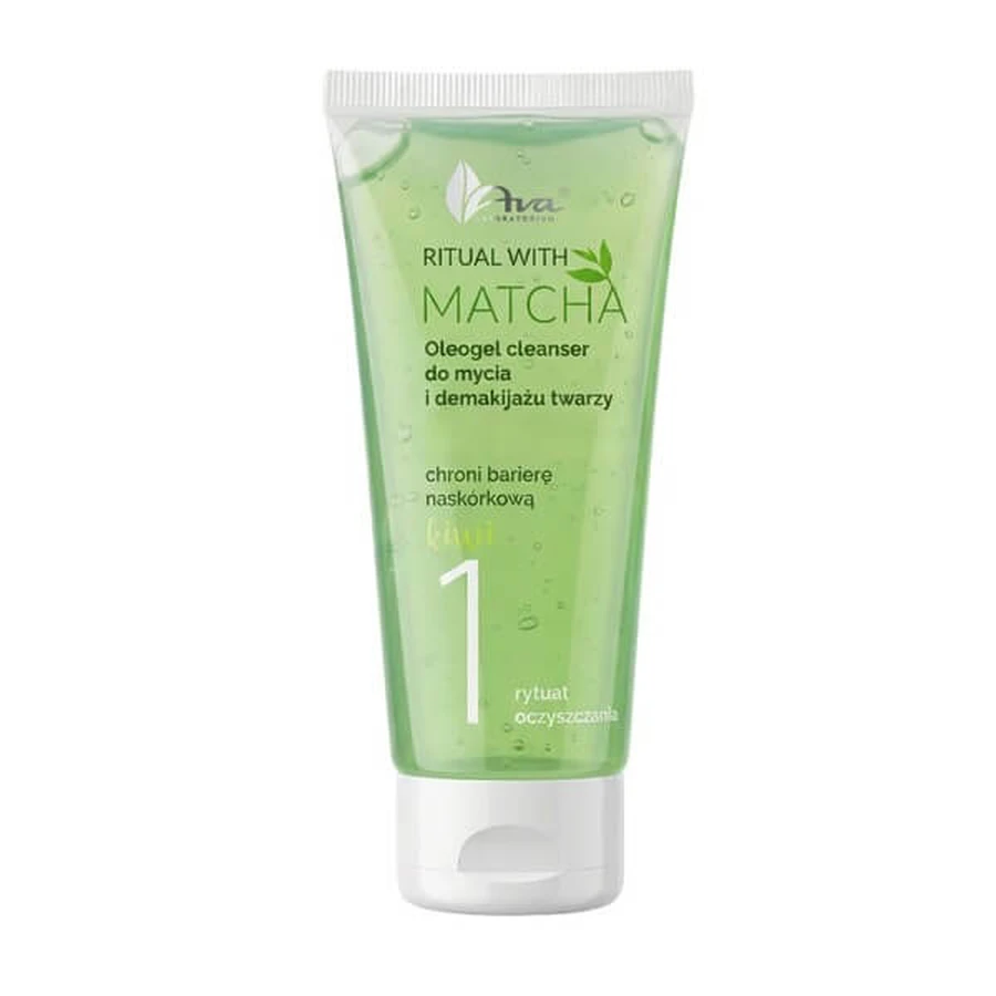 AVA Ritual met Matcha, oliegel voor gezichtsreiniging en make-upverwijdering, 100 ml
