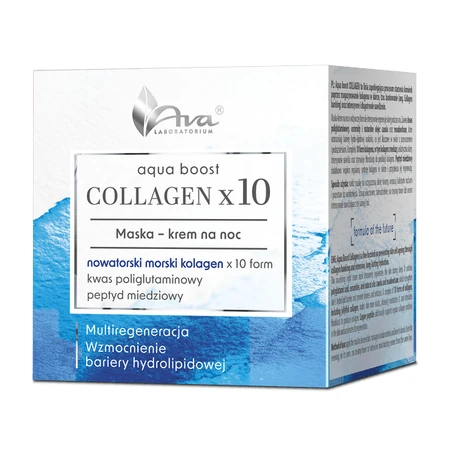 AVA Aqua Boost Collagen, Nachtmasken-Creme, 50 ml