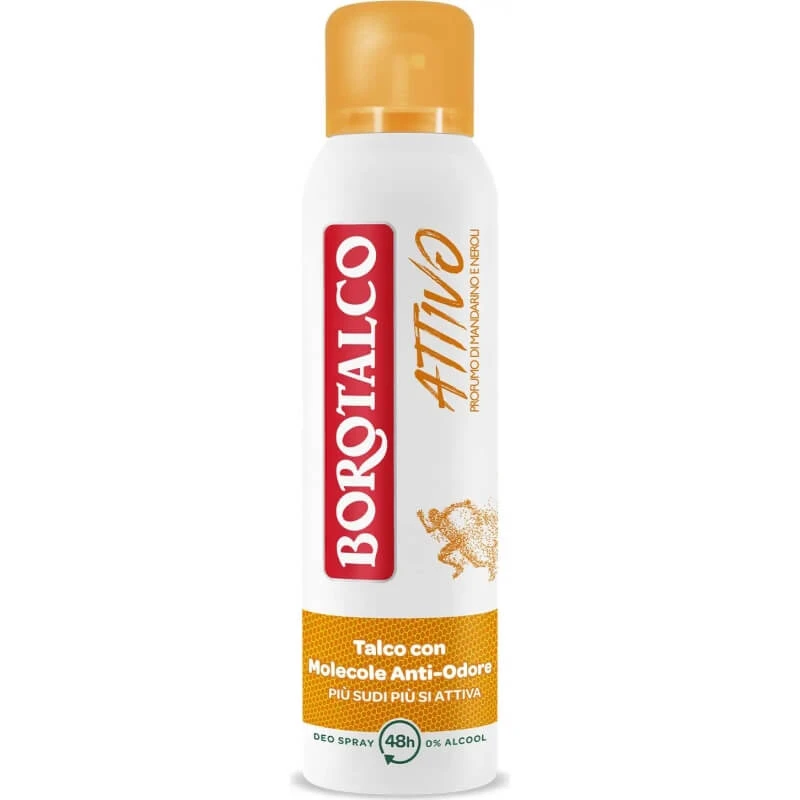 Borotalco actieve geur van mandarijn en neroli - deodorant 48h spray 150 ml