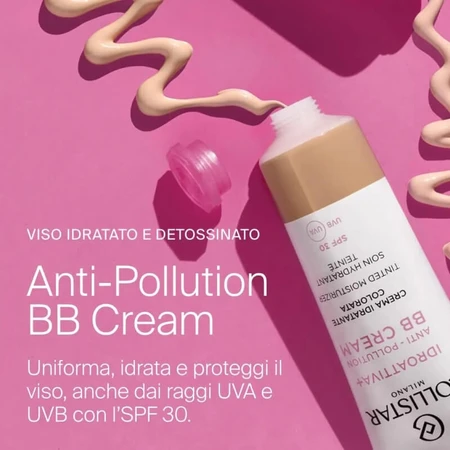 Collistar hydroactive+ anti pollution bb cream - feuchtigkeitsspendende creme spf 30 getönt 50 ml - klar