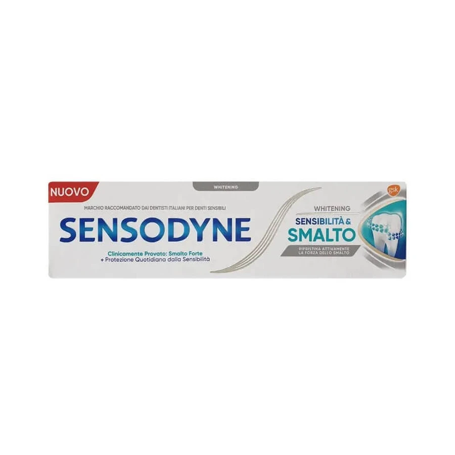 Sensodyne Whitening sensitive &amp; szkliwo - ochronna i wybielająca pasta do zębów 75 ml: ceny i cechy