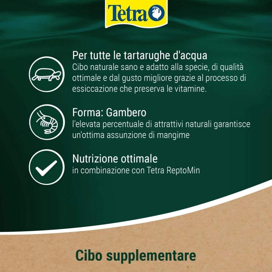 Tetra Reptodelica garnalen - aanvullend diervoeder voor waterschildpadden 250 ml
