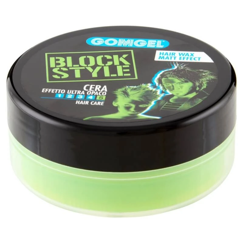 Gomgel Block style - shaping haar wax ultra mat effect snel elastisch 100 ml