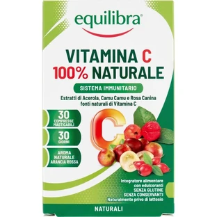 Equilibra vitamine c 100% naturelle 30 comprimés à croquer - supplément de vitamine c