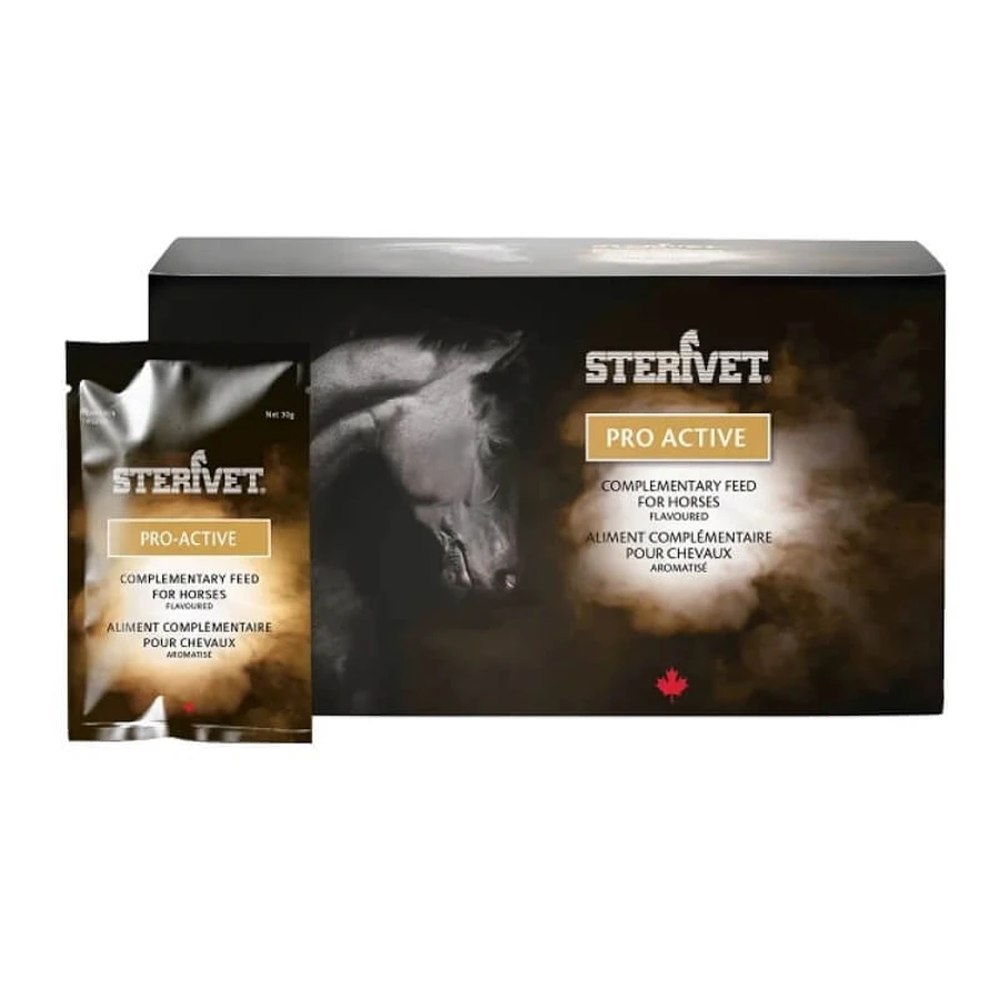 Gleichheit Sterivet pro active - Ergänzungsfuttermittel für Pferde und Fohlen 30 Beutel