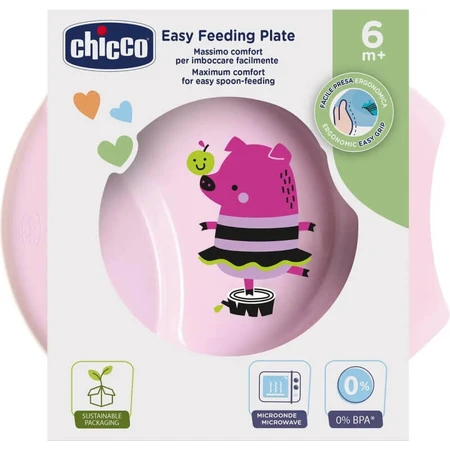 Chicco einfache Schale rosa Mund 6m+