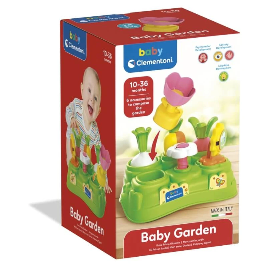 Clementoni Baby Garten - interaktives Lernspiel mit Formen und Farben 10-36 Monate