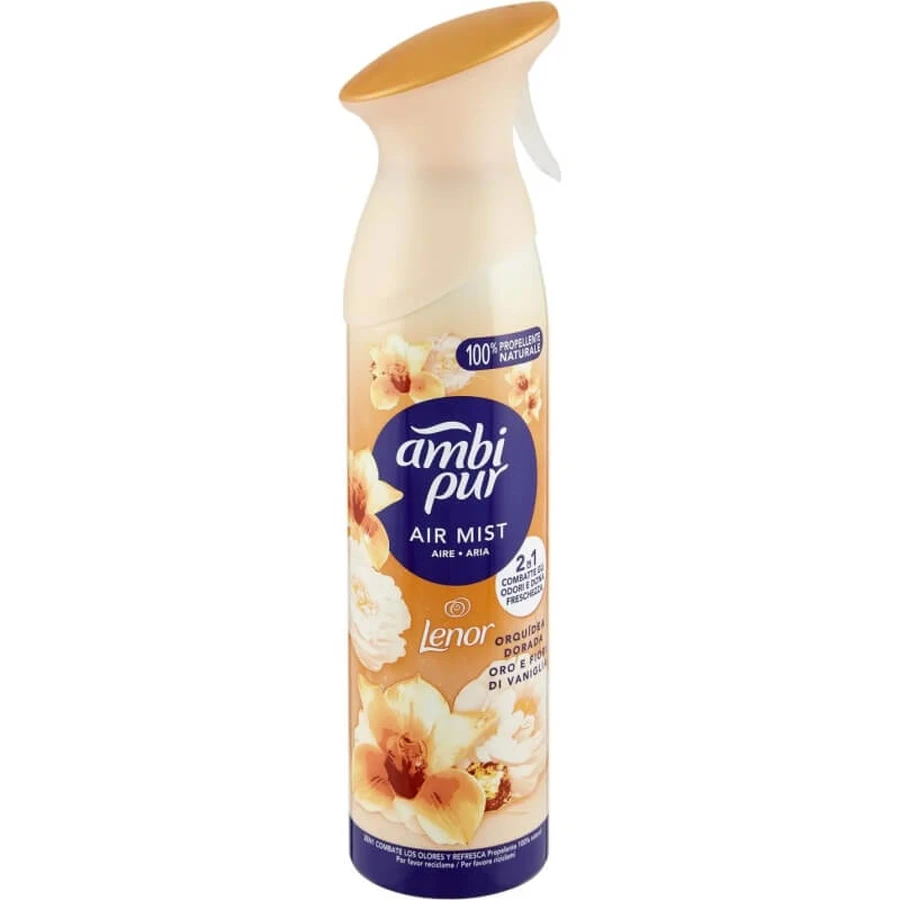 Ambi pur Air mist goud en vanillebloemen - kamergeurverspreider 185 ml spray