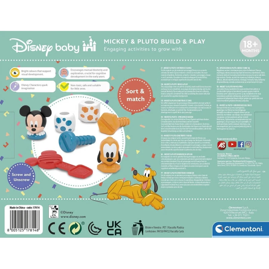 Clementoni Baby mickey bouwen en spelen - personages om te bouwen