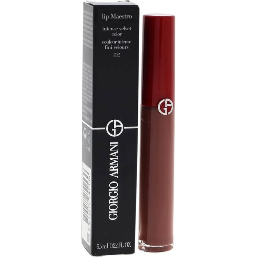 Giorgio armani lip maestro - aksamitnie matowa pomadka w płynie nr. 102 sandstone: ceny i cechy