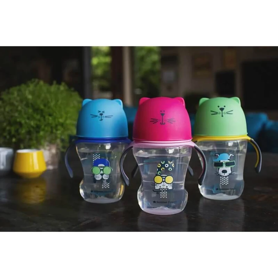 Tommee tippee Trainer cup soft sippee - 6m+ taza con boquilla blanda 230ml color rosa
