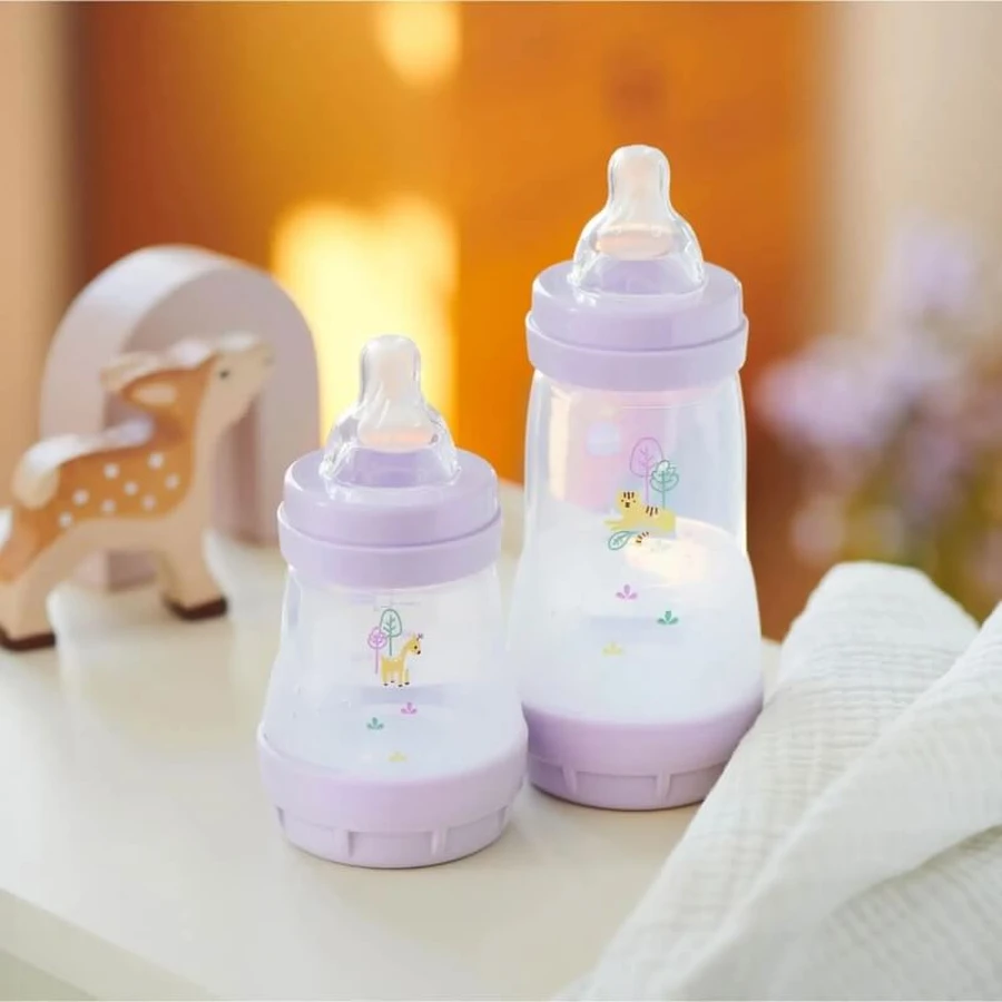 Mam Easy start anti-colic - butelka dla niemowląt 0m+ silikonowy smoczek 130 ml różowy: ceny i cechy