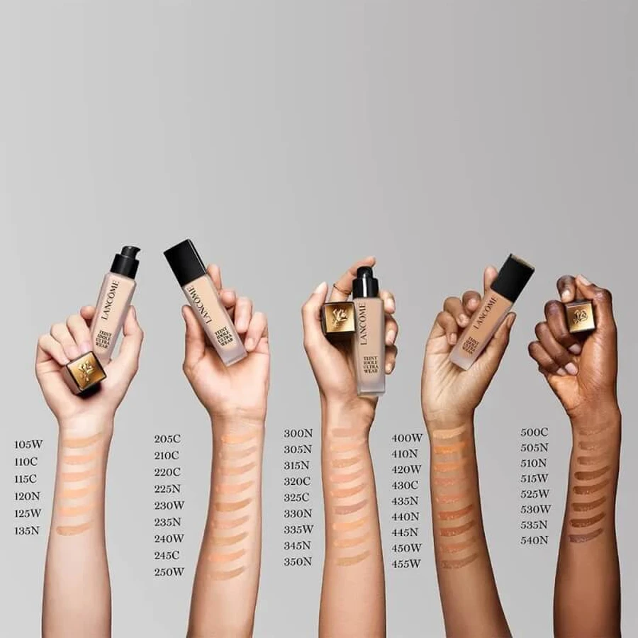 Lancome teint idole ultra wear - fondotinta liquido effetto seconda pelle - n. 345n
