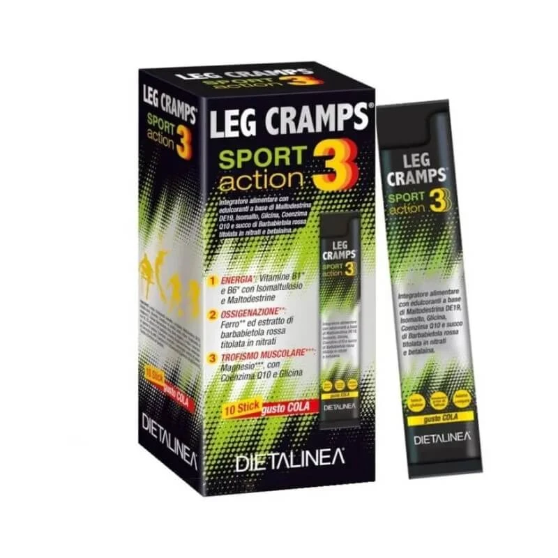 Beenkrampen sport action 3 - supplement voor sporters 10 sticks