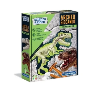 Clementoni Archeogiocando t-rex - glow-in-the-dark science game