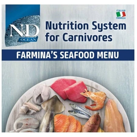 Farmina N&amp;d ocean salmon, cod and cantaloupe - complete food for medium and large adult dogs 2.5 kg