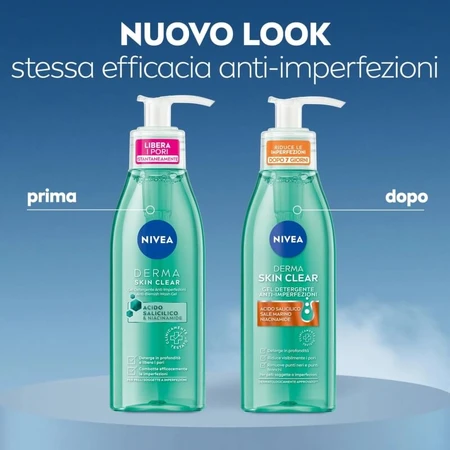 Nivea derma skin clear - gel nettoyant anti-imperfection 150 ml
