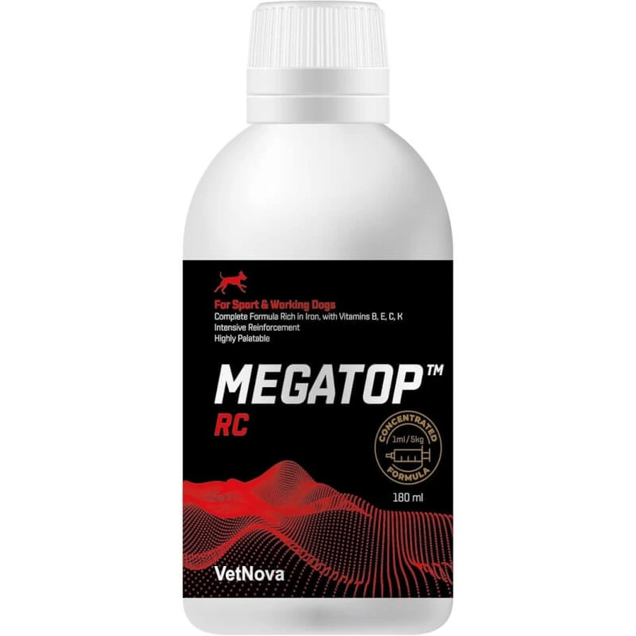 Vetnova Megatop rc - complementary feed for working and sporting dogs 180 ml