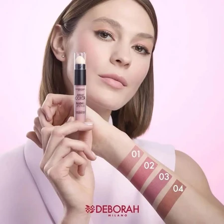 Deborah Easy color - blush &amp ; rouge à lèvres no. 03 rose rebelle