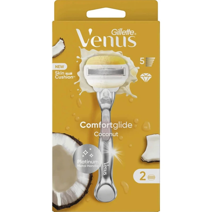 Gillette venus comfortglide coconut - manual razor + 2 razor blades