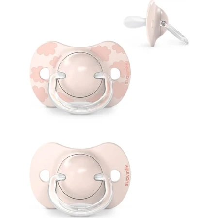 Suavinex dreams - 2 silicone pacifiers 0-6 months - pink