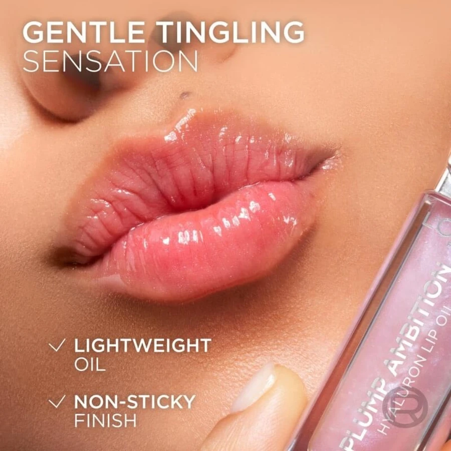 L'oreal paris Plump ambition hyaluron lip oil - olio labbra volumizzante n. 201 milky nu